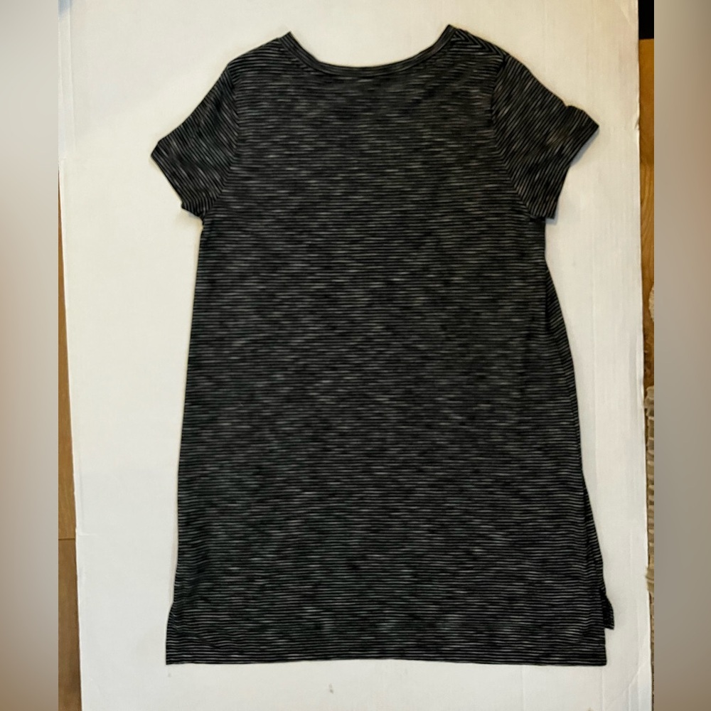 Mossimo Supply Co Black & White Striped T-Shirt Mini Dress-(Modern LG/XL - 42") - Picture 2 of 14